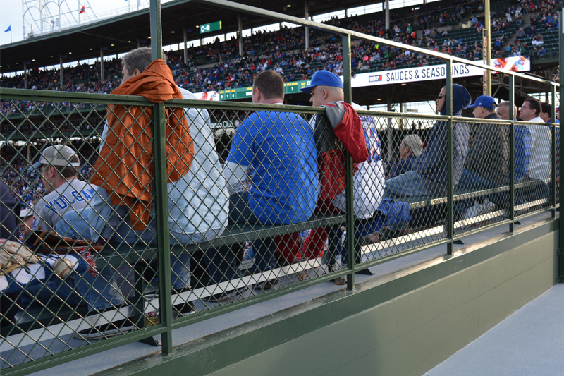 Direct Metals Welded Wire Mesh On A Fence Behind Bleacher Seating At Wrigley Field