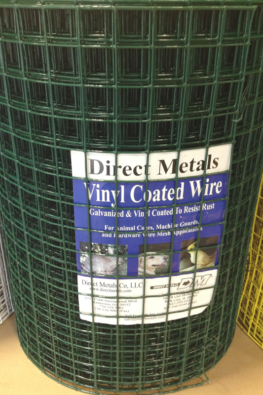 Direct Metals PVC Coated Wire Mesh For Animal Cages, Machine Guards, and Hardware Wire Mesh Applications